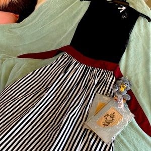 Disney Pirates of the Caribbean dress w matching hosiery & wishable.